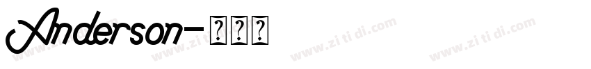 Anderson字体转换