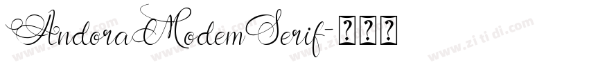 AndoraModemSerif字体转换