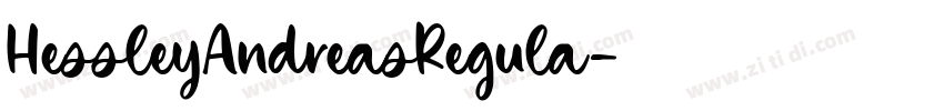 HessleyAndreasRegula字体转换