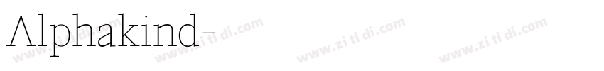 Alphakind字体转换
