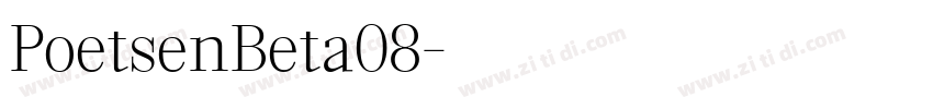PoetsenBeta08字体转换