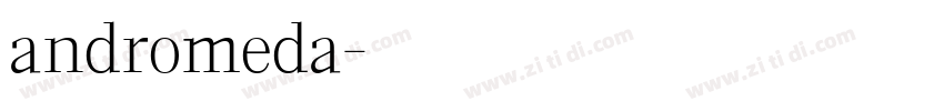 andromeda字体转换