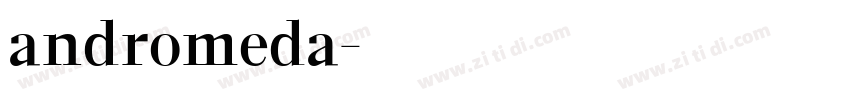 andromeda字体转换