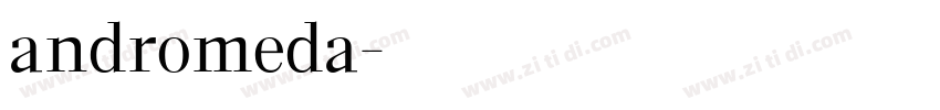 andromeda字体转换