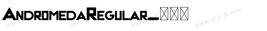 AndromedaRegular字体转换
