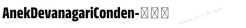 AnekDevanagariConden字体转换