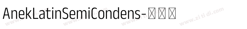 AnekLatinSemiCondens字体转换