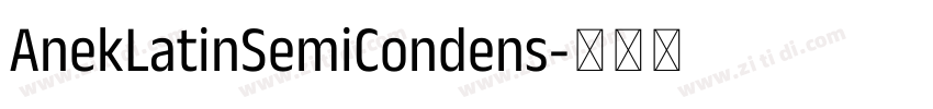 AnekLatinSemiCondens字体转换