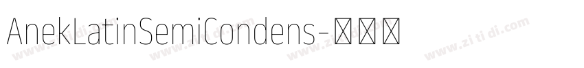 AnekLatinSemiCondens字体转换