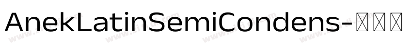 AnekLatinSemiCondens字体转换