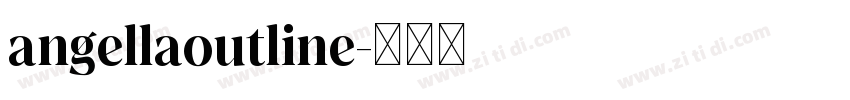 angellaoutline字体转换