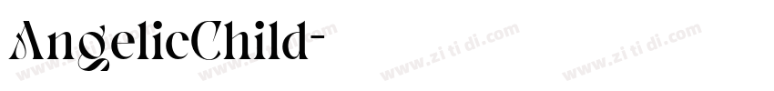 AngelicChild字体转换