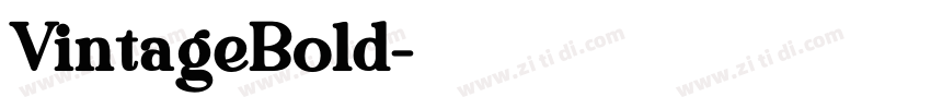 VintageBold字体转换