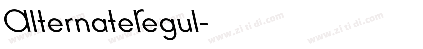 AlternateRegul字体转换
