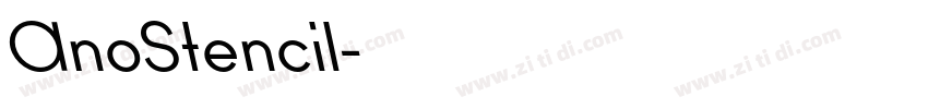 AnoStencil字体转换