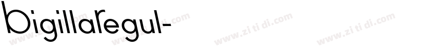 BigillaRegul字体转换