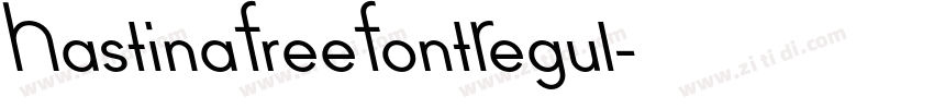 HastinaFreeFontRegul字体转换