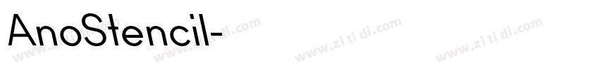 AnoStencil字体转换