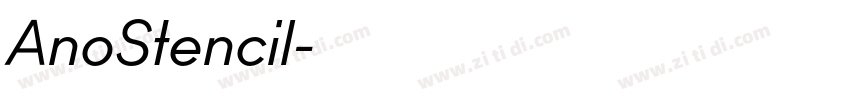 AnoStencil字体转换