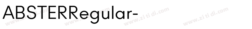 ABSTERRegular字体转换