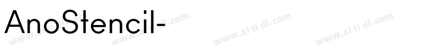 AnoStencil字体转换