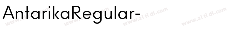 AntarikaRegular字体转换