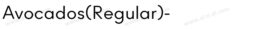 Avocados(Regular)字体转换