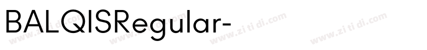 BALQISRegular字体转换