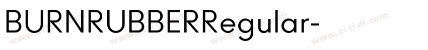 BURNRUBBERRegular字体转换