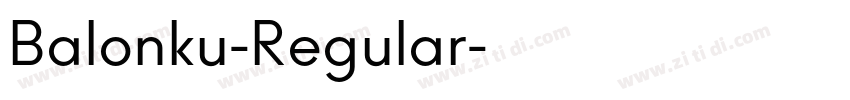 Balonku-Regular字体转换