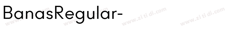 BanasRegular字体转换