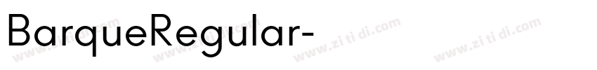 BarqueRegular字体转换