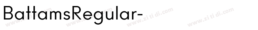 BattamsRegular字体转换