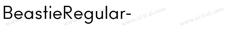 BeastieRegular字体转换