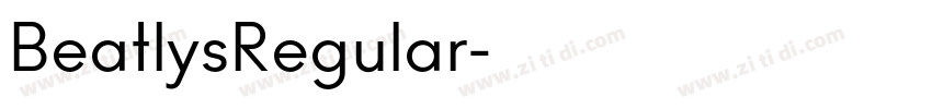 BeatlysRegular字体转换