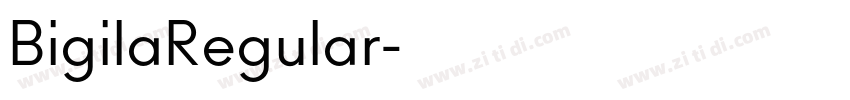 BigilaRegular字体转换