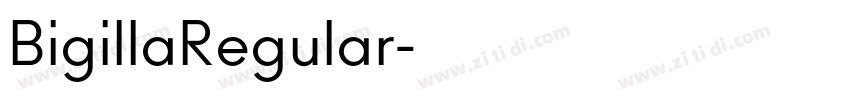 BigillaRegular字体转换