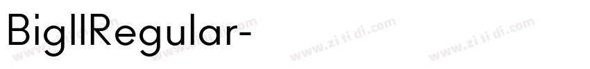 BigllRegular字体转换