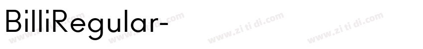 BilliRegular字体转换