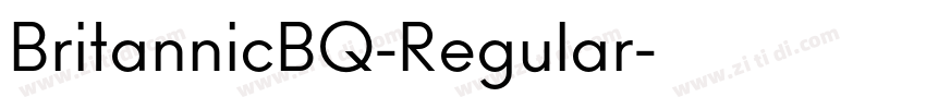 BritannicBQ-Regular字体转换