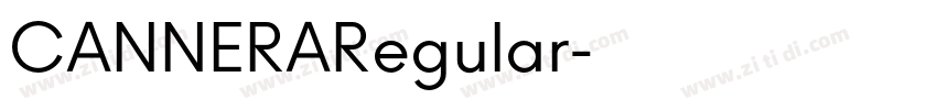 CANNERARegular字体转换