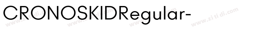 CRONOSKIDRegular字体转换