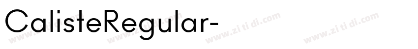 CalisteRegular字体转换 CalisteRegular字体转换