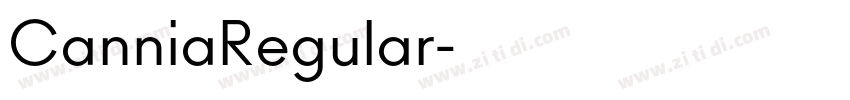 CanniaRegular字体转换 CanniaRegular字体转换