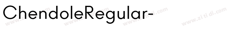 ChendoleRegular字体转换
