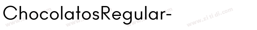 ChocolatosRegular字体转换