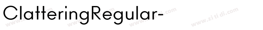 ClatteringRegular字体转换