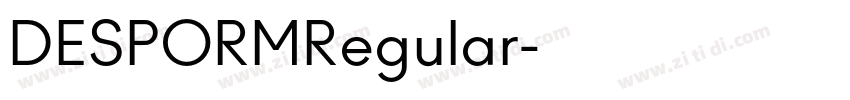 DESPORMRegular字体转换
