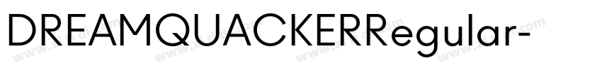 DREAMQUACKERRegular字体转换