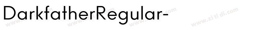 DarkfatherRegular字体转换